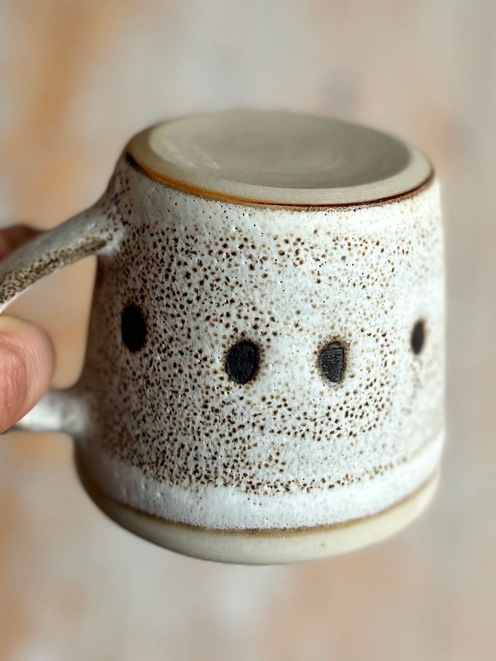 Thumbnail: Mug small 200ml - White speckled