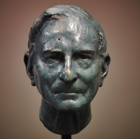 Male portrait sculpture