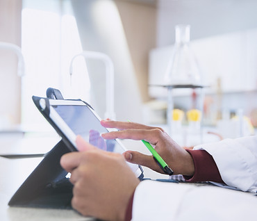 Scienziato su Tablet