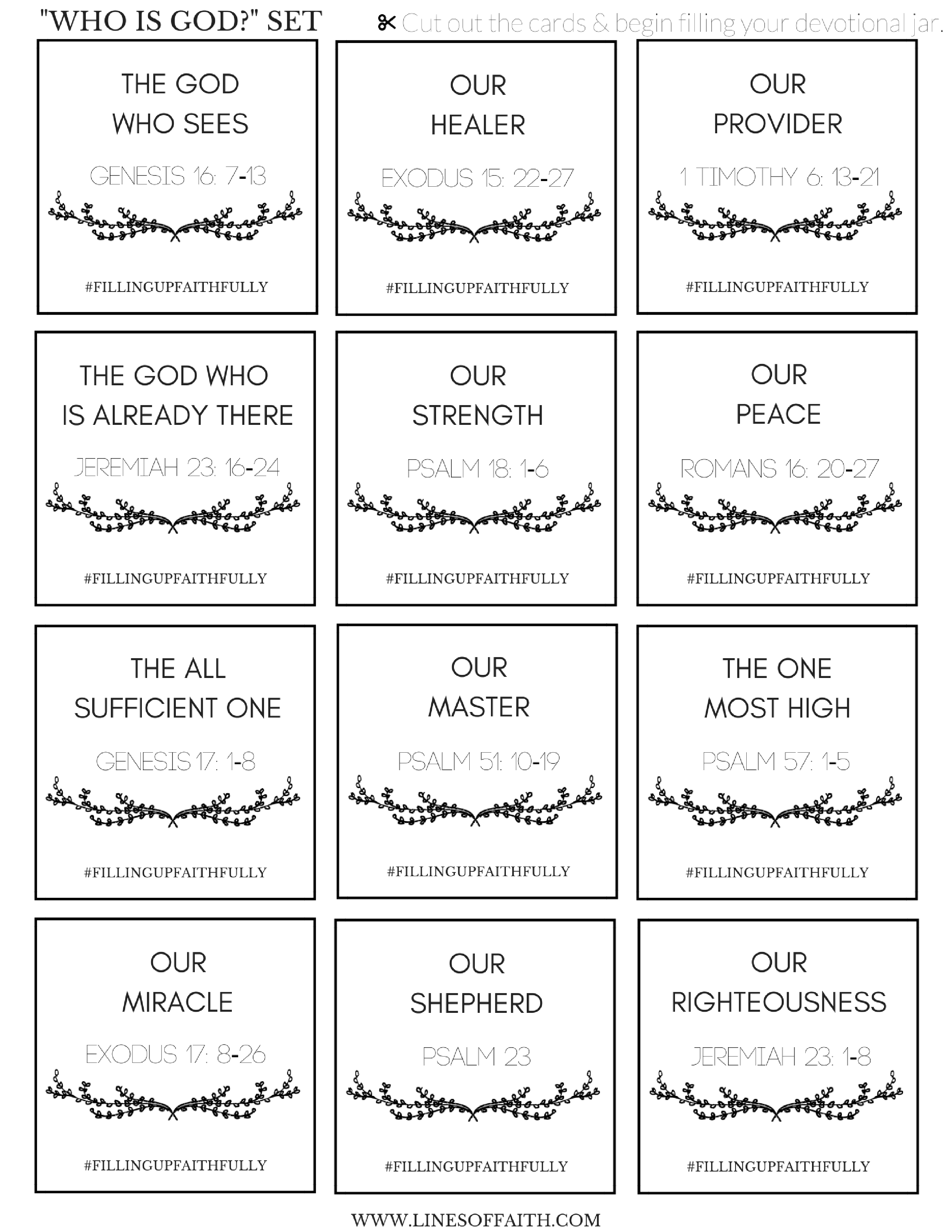 "Who is God?" Devotional Jar Set