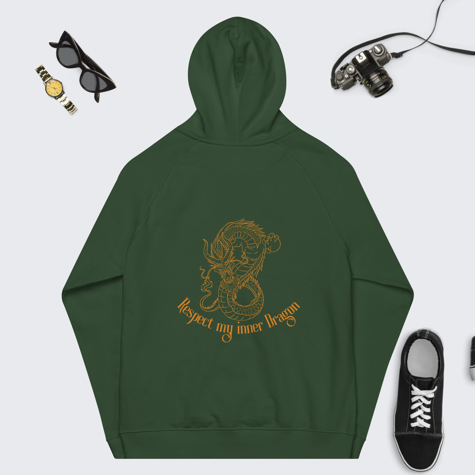 Their's Embroidered Respect my inner Dragon hoodie