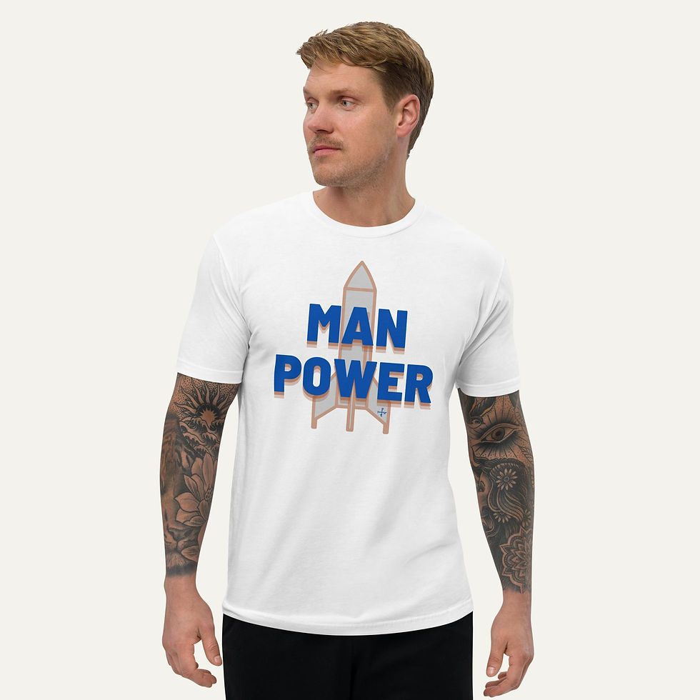 Thumbnail: His Man Power Fitted Tee