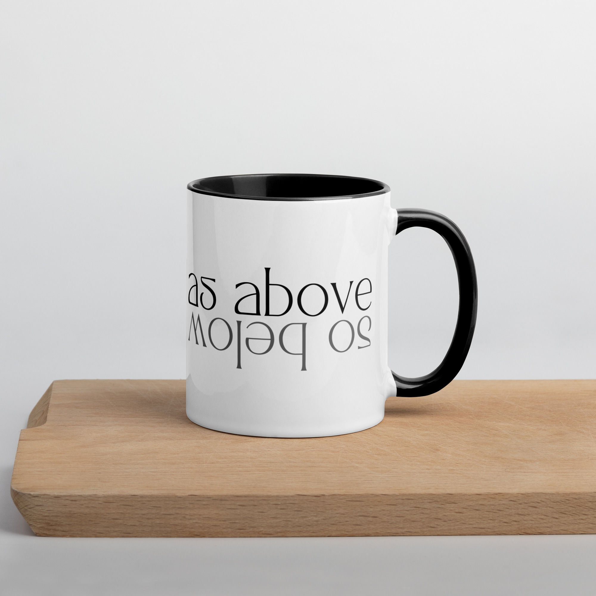 As Above So Below Mug with Color Inside