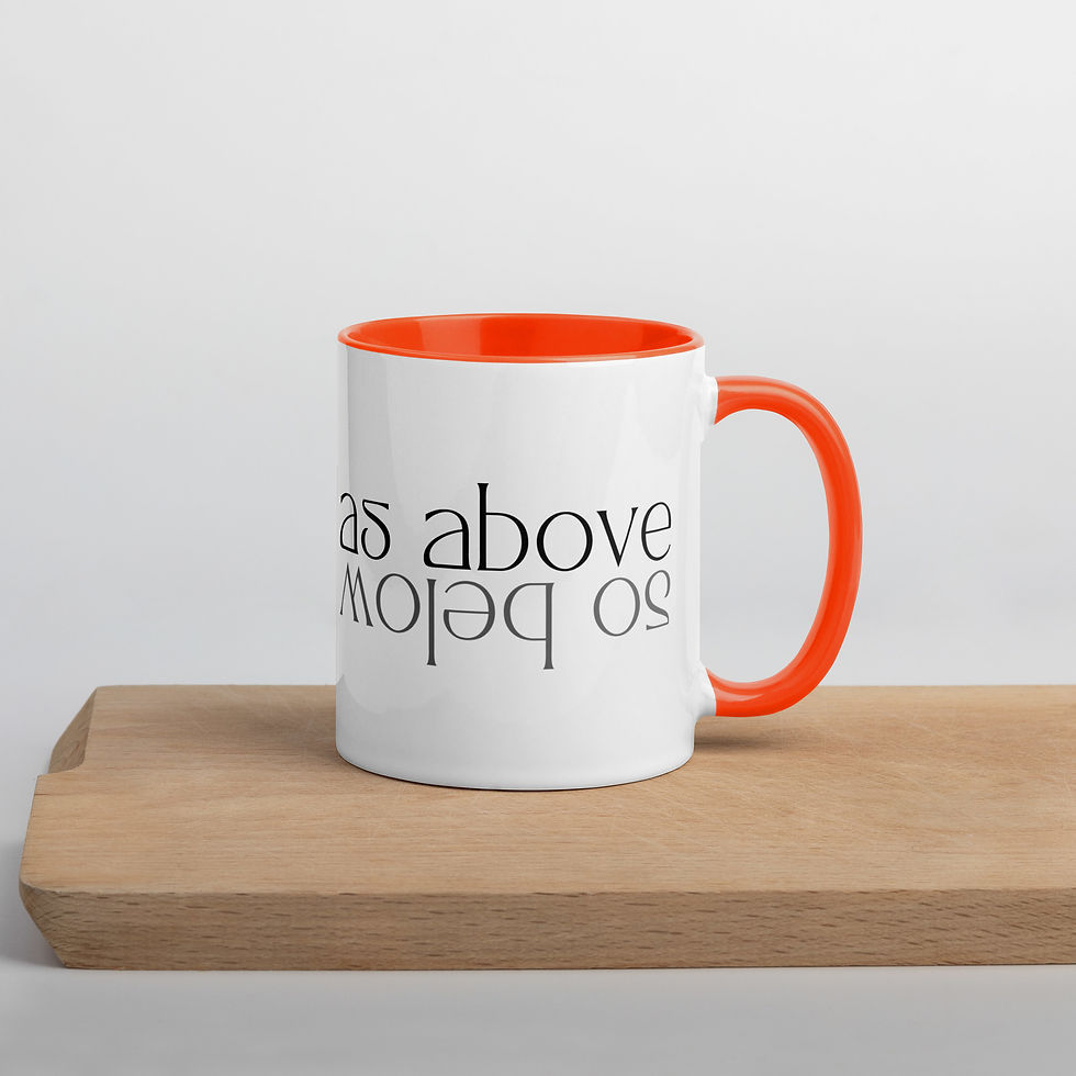 Thumbnail: As Above So Below Mug with Color Inside