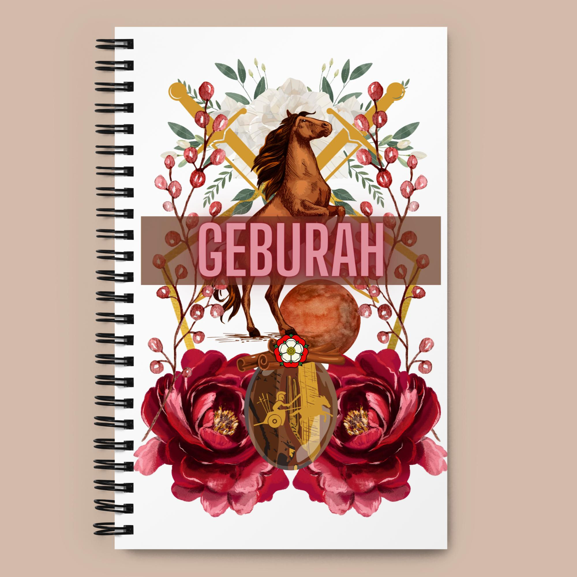 Kabbalah Geburah Spiral Notebook