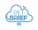pet brief logo (cloud with bird & dog tag)