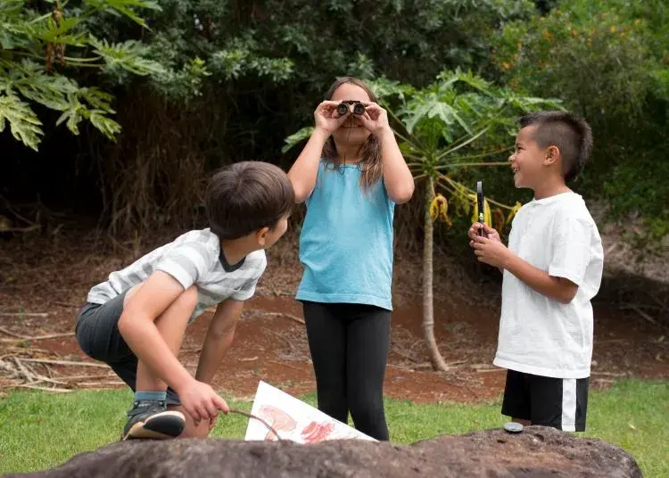 Children exploring outdoors during a Pre-K and VPK activity in Pembroke Pines