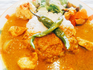 甘長ピーマンと鶏肉のグリーンカレー