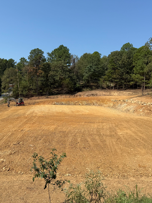 Finished building pad graded and ready for monolithic slab in Little Rock AR — Hyslip Excavation