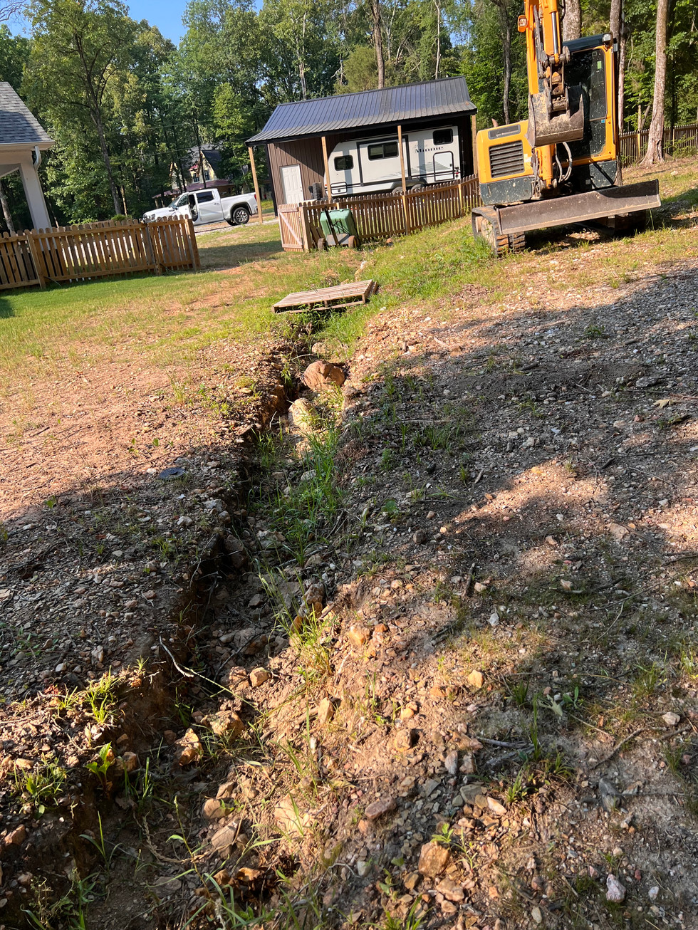 Excavating and drainage control
