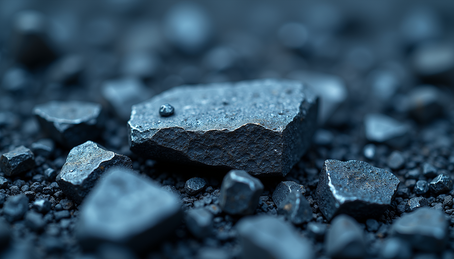 Cobalt ores being extracted from the ground