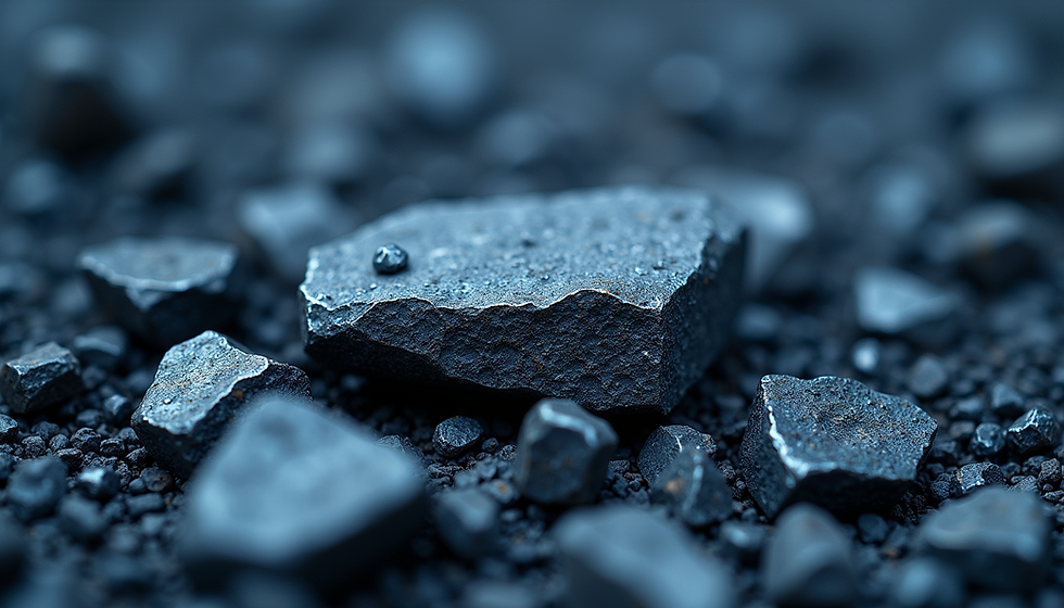Cobalt ores being extracted from the ground