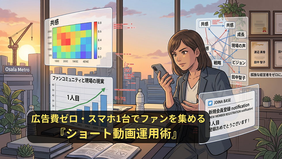 高額機材・広告費ゼロの葛藤から学んだ【ショート動画集客の法則】