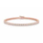 Diamond rose gold tennis bracelet