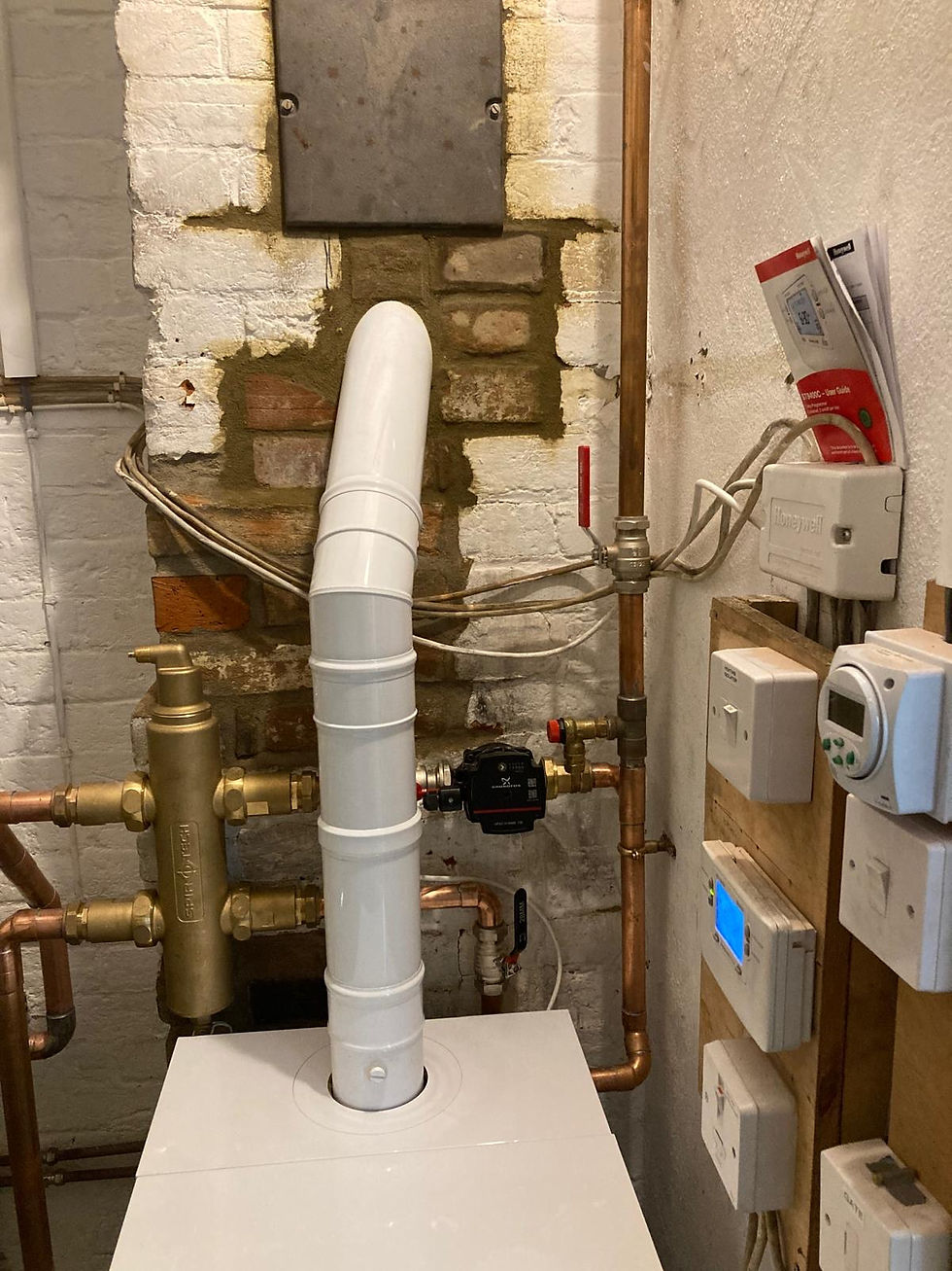 boiler that has been installed