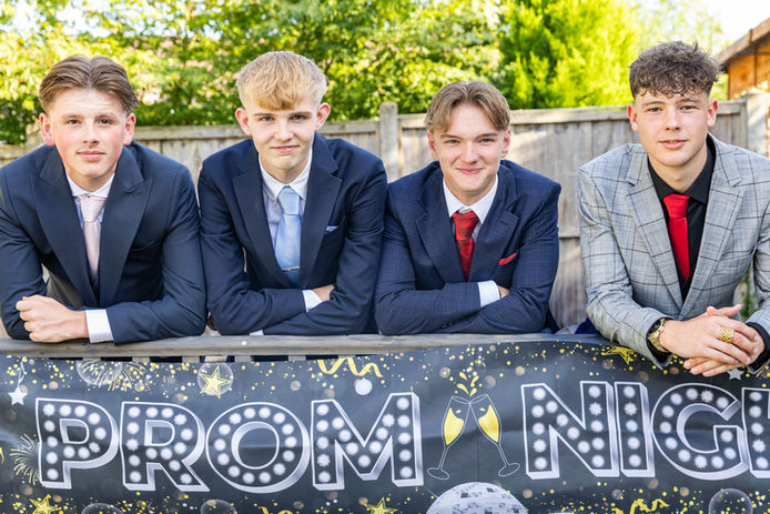 teenage Boys at prom 