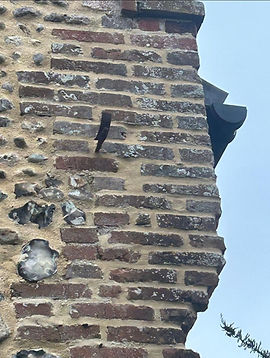 brickwork being repaired