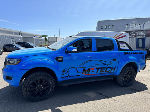 Vehicle graphics on a car