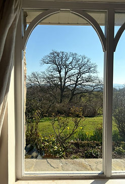 arch window with beautiful view#