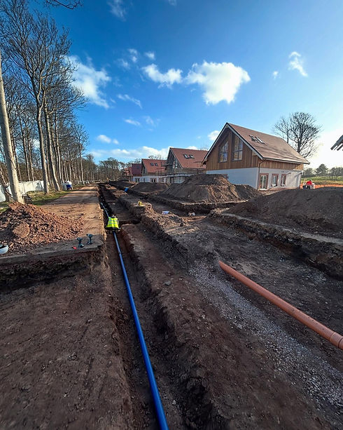 district heating pipes installation