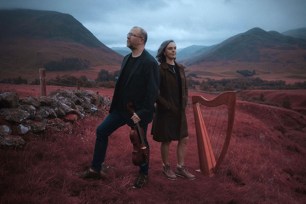 Chris Stout and Catriona McKay at the Allen Valleys Folk Festival
