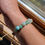 Thumbnail: Blue sea glass bracelet with amazonite and aventurine gemstone beads and recycled glass and coconut shell beads