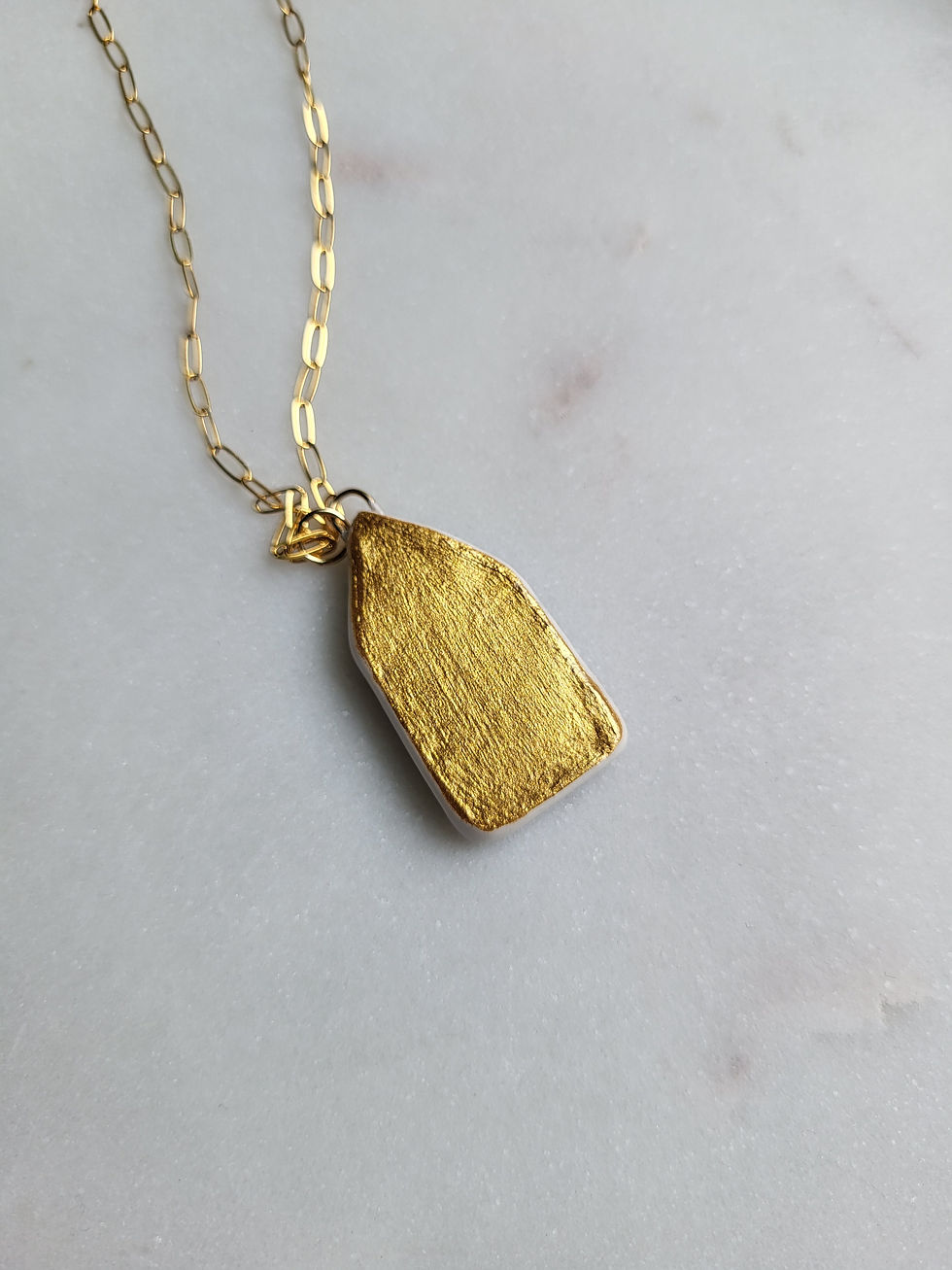 Thumbnail: Dragon Ceramic Pendant Necklace