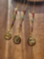Zodiac Sign and Crystal Chain Necklace