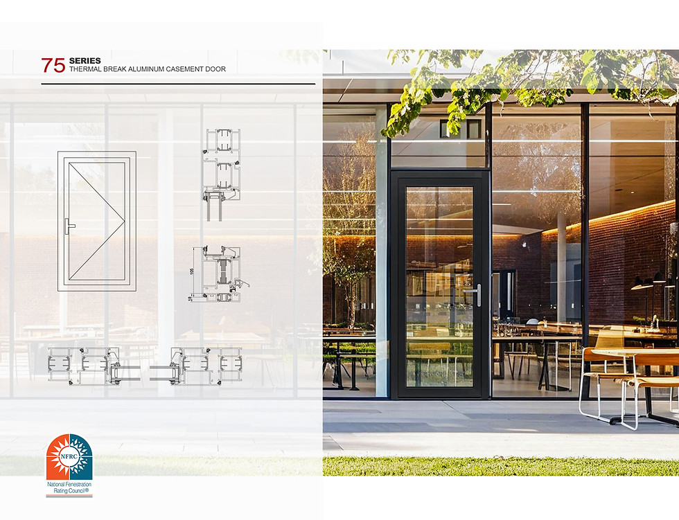 Thumbnail: Kimyuda Aluminium Casement Door drawing details