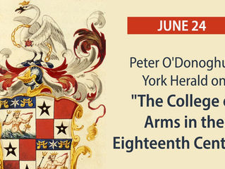 Upcoming online program: "The College of Arms in the 18th Century"