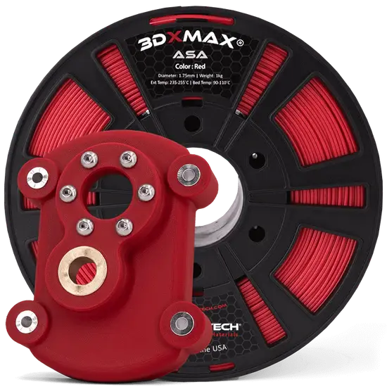 Miniatura: Filamento 3DXMAX® ASA vermelho fosco resistente a UV