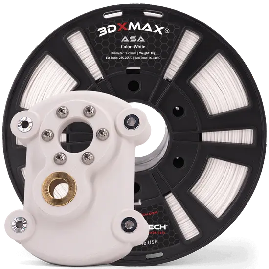 Miniatura: Filamento 3DXMAX® ASA branco fosco resistente a UV