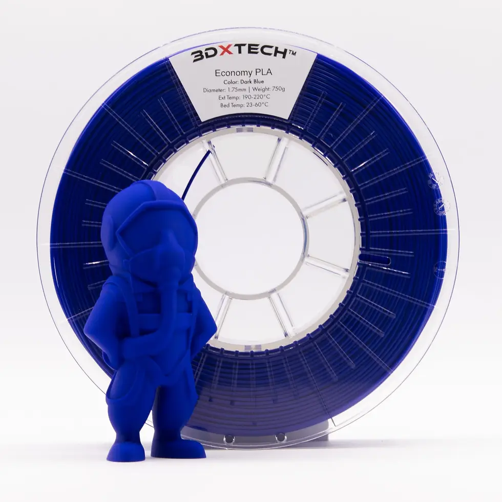 Miniatura: Filamento PLA Economy 3DXTECH azul escuro
