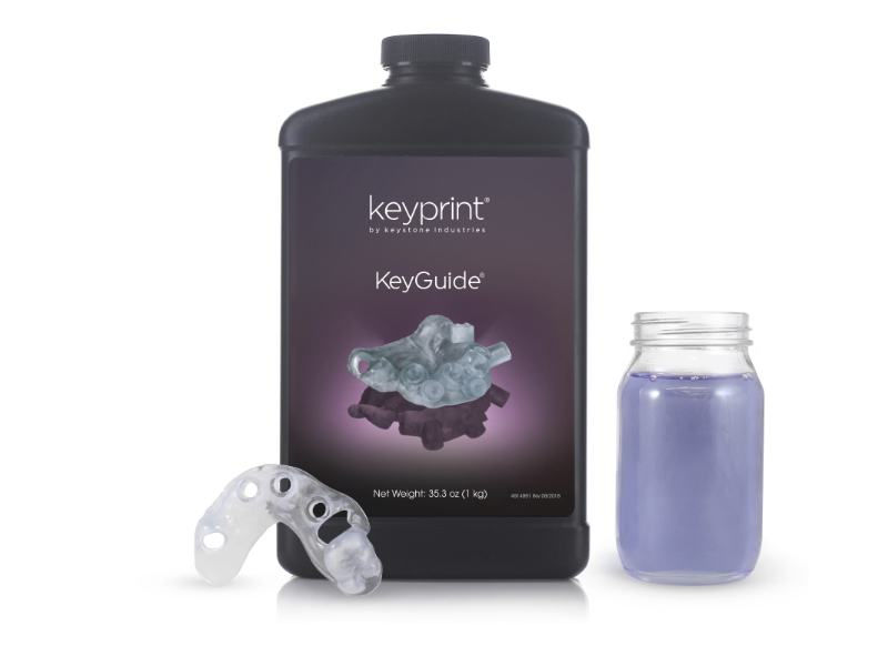 Miniatura: Frasco da Resina Nexa 3D KeyGuide®, material translúcido e biocompatível para guias cirúrgicos.