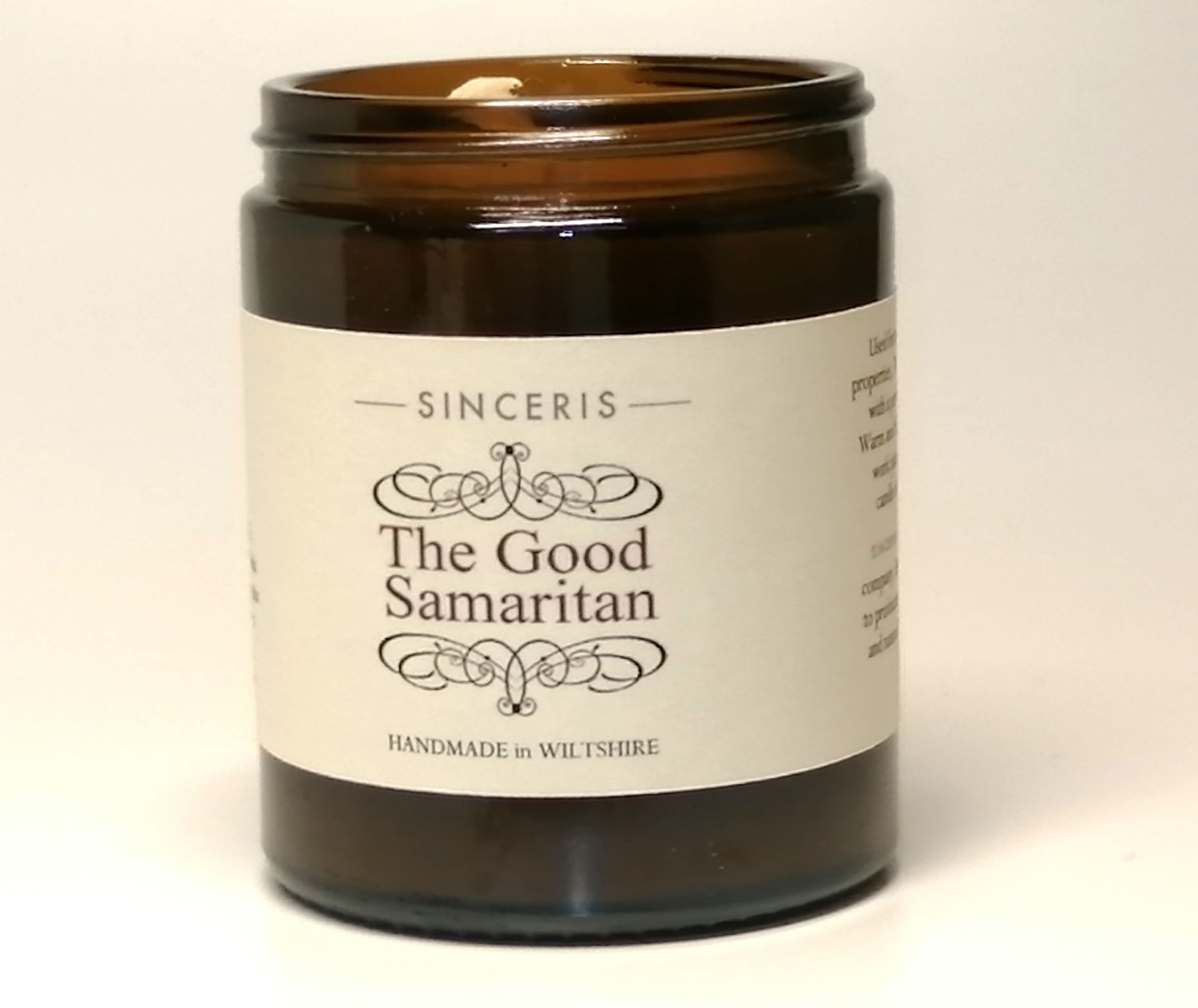 The Good Samaritan Glass Candle