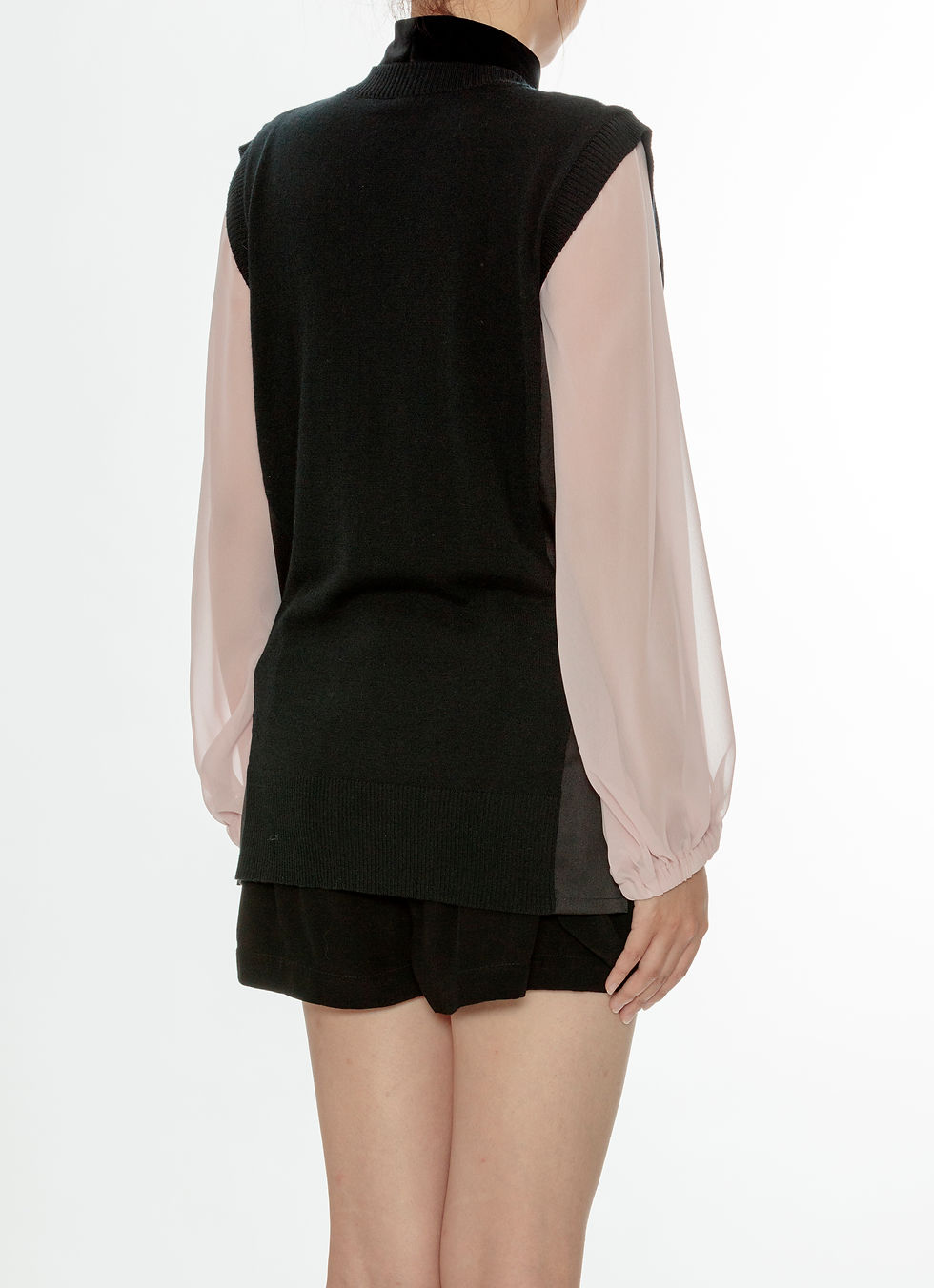 Thumbnail: 2 IN 1 CHIFFON BLOUSE & KNIT TUNIC