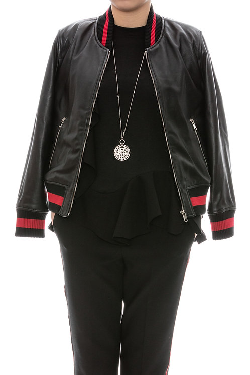 beaded leather jacket