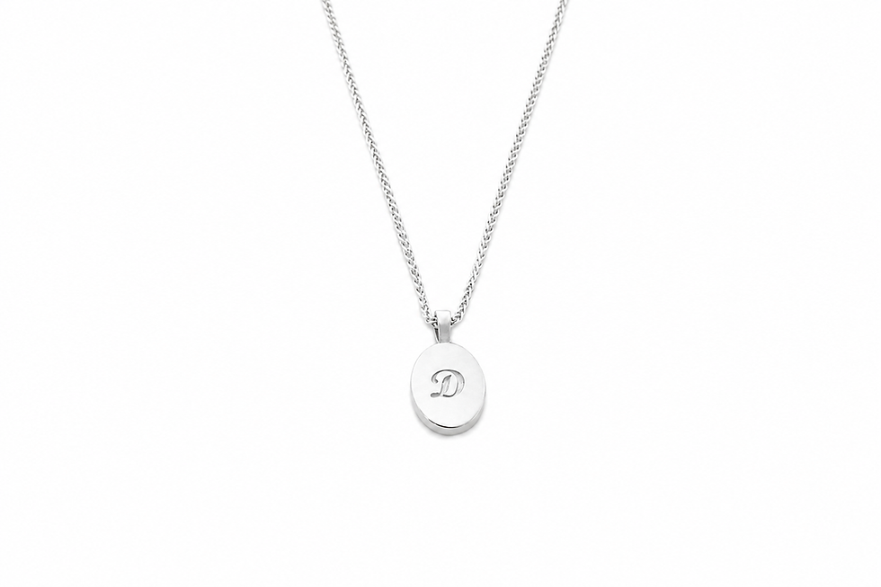 Thumbnail: Personalized  One Small Finger Print Necklace