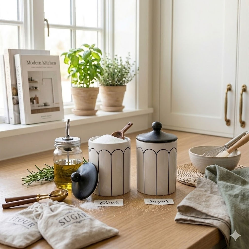 Thumbnail: Ceramic Storage Black and Cream