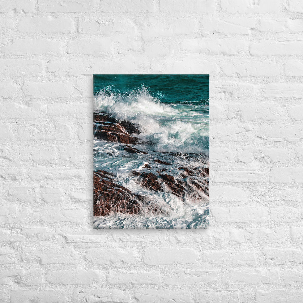 Thumbnail: Breaking Waves - Canvas Print