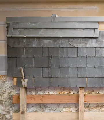Echantillon couverture, voligeage bois, ardoise, zinc Versailles : reprise complète couverture ardoise-zinc isolation, ventilation – Atelier d’Architecture Antoine de Gironde Versailles 