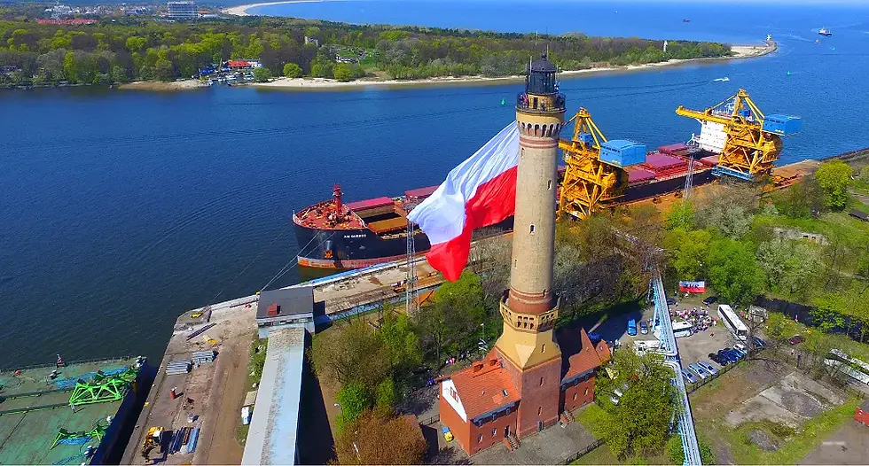 The lighthouse in Świnoujście