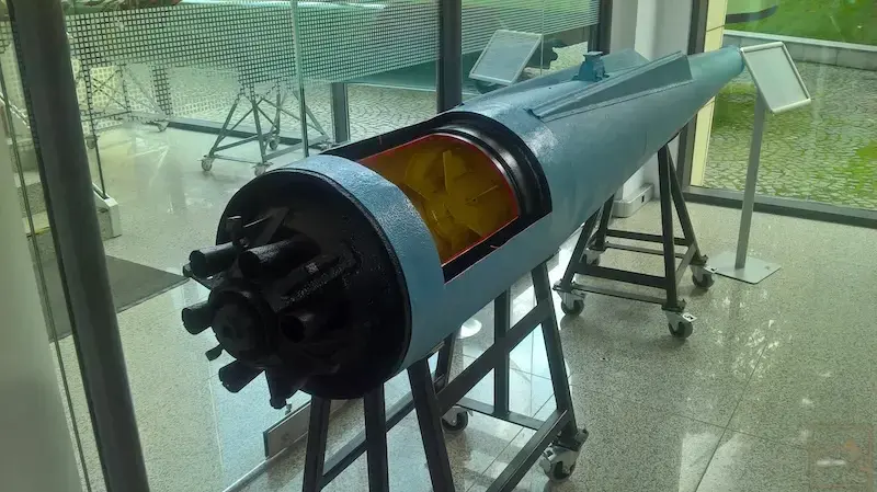 Bombentorpedo BT 1000 RS im Museum in Gdynia