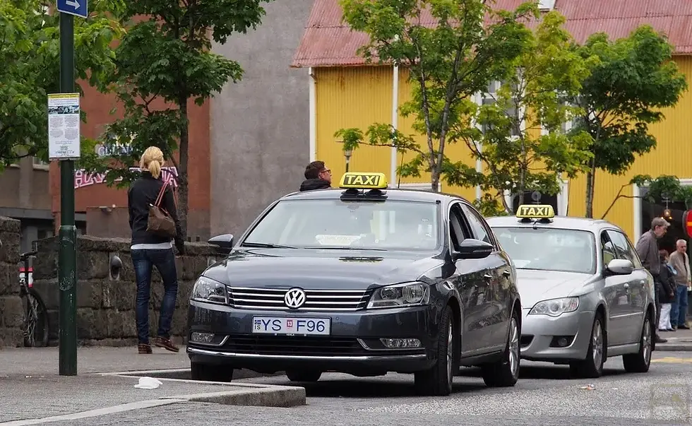 Taxaholdeplads i Island