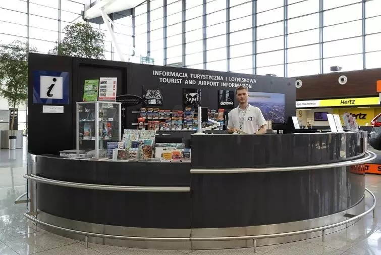 Tourist information point at the Gdańsk Airport in Rębiechowo