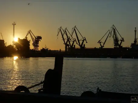 Самые красивые места и время заката в Гданьске