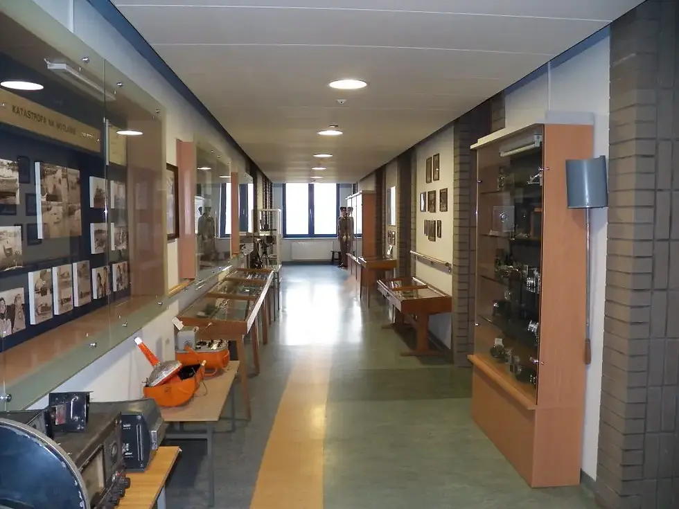 Eksponaty w muzeum kryminalistyki