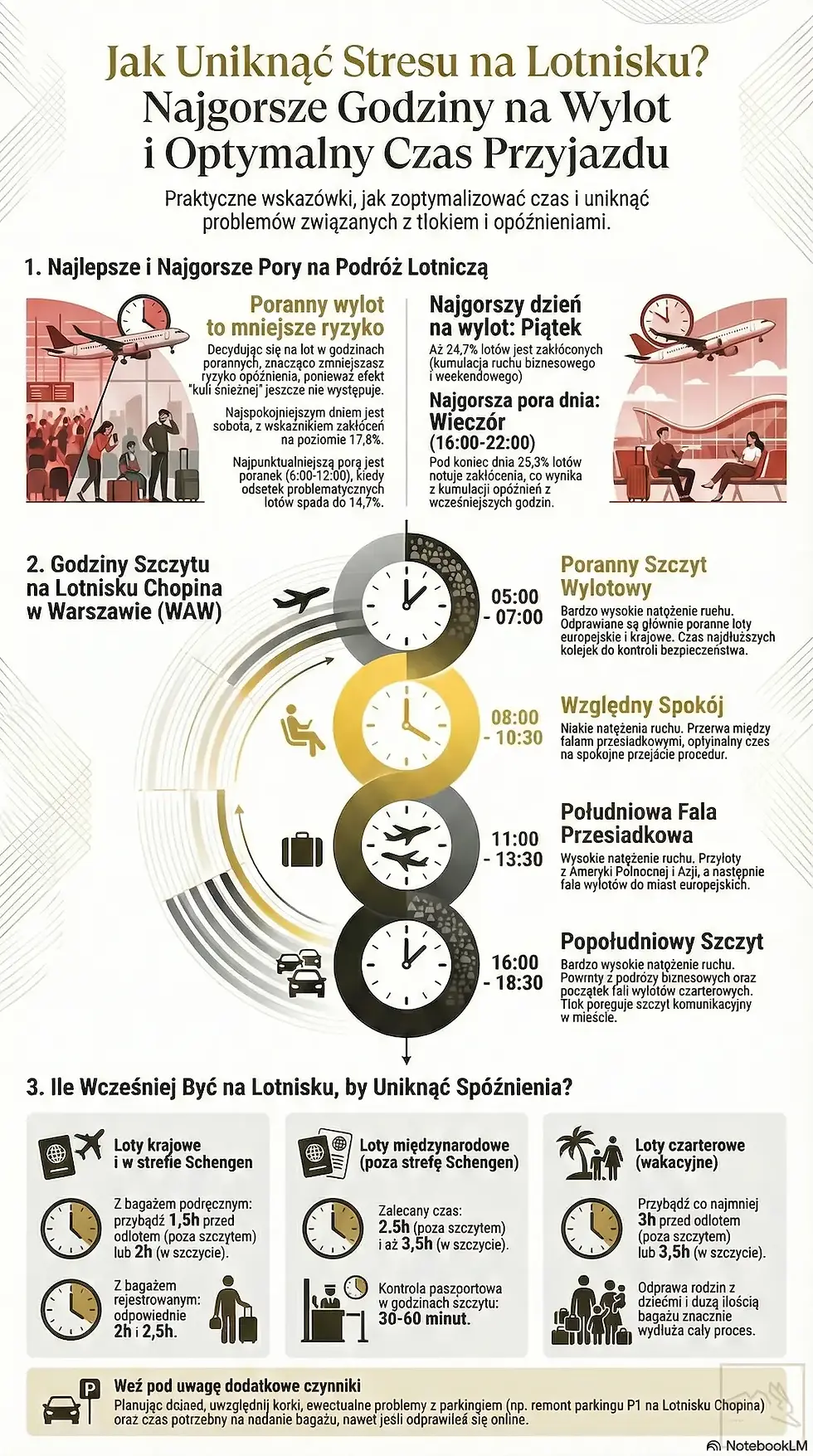 Jak nie spóźnić się na lot i kiedy jest najwiecej wylotów