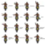 Gester av motorcyklister på vägen