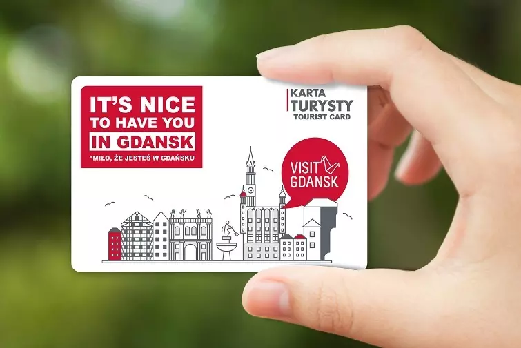 Photograph of an example of a tourist card valid in Gdańsk